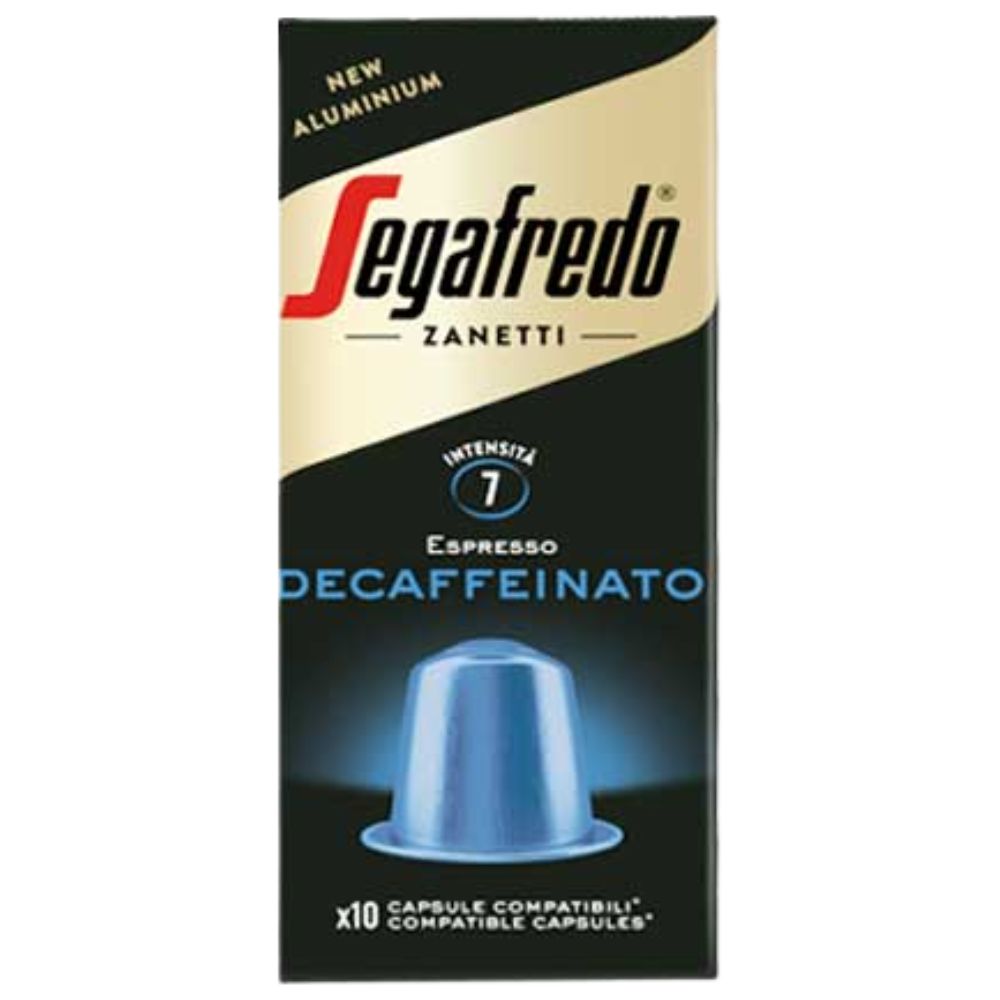 Segafredo Cafe en Capsulas Decaffeinato x 10 Und