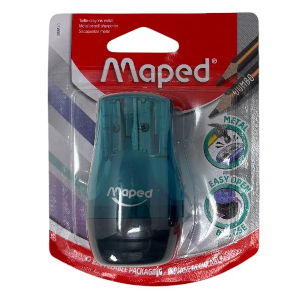Maped Sacapunta de Metal Doble Orifico Colores Varios