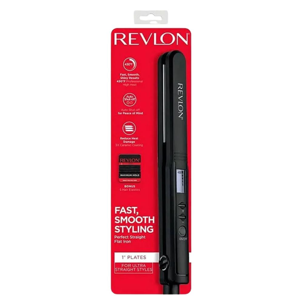 Revlon Plancha Perfect Straight Flat Iron Fast, Smooth Styling 1"