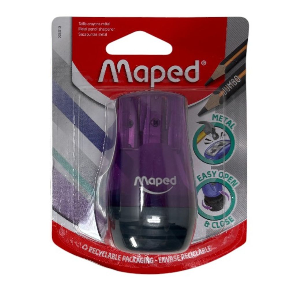 Maped Sacapunta de Metal Doble Orifico Colores Varios