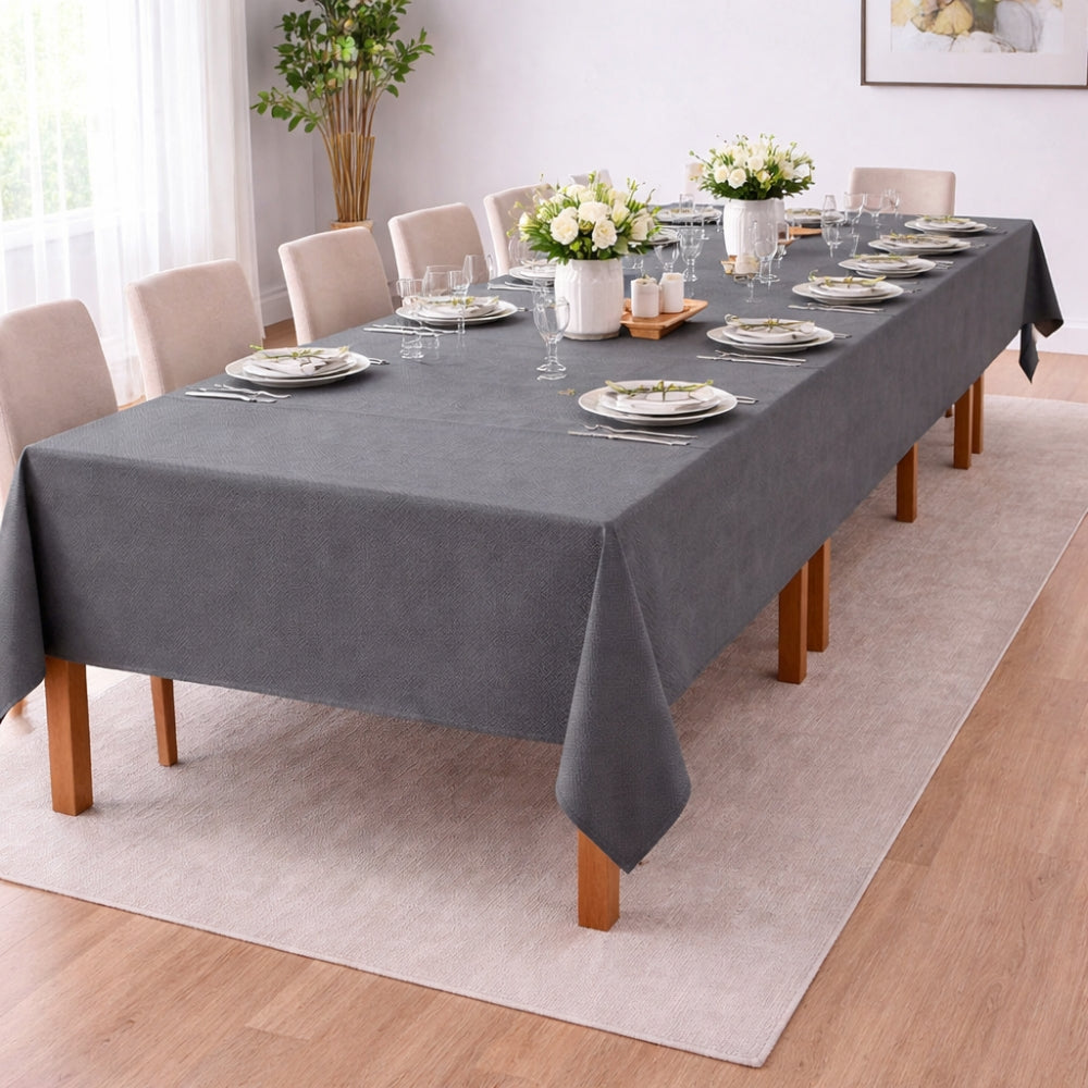 Mantel Rectangular Damask Dug Color Gray Sodahl 140 x 180 cm