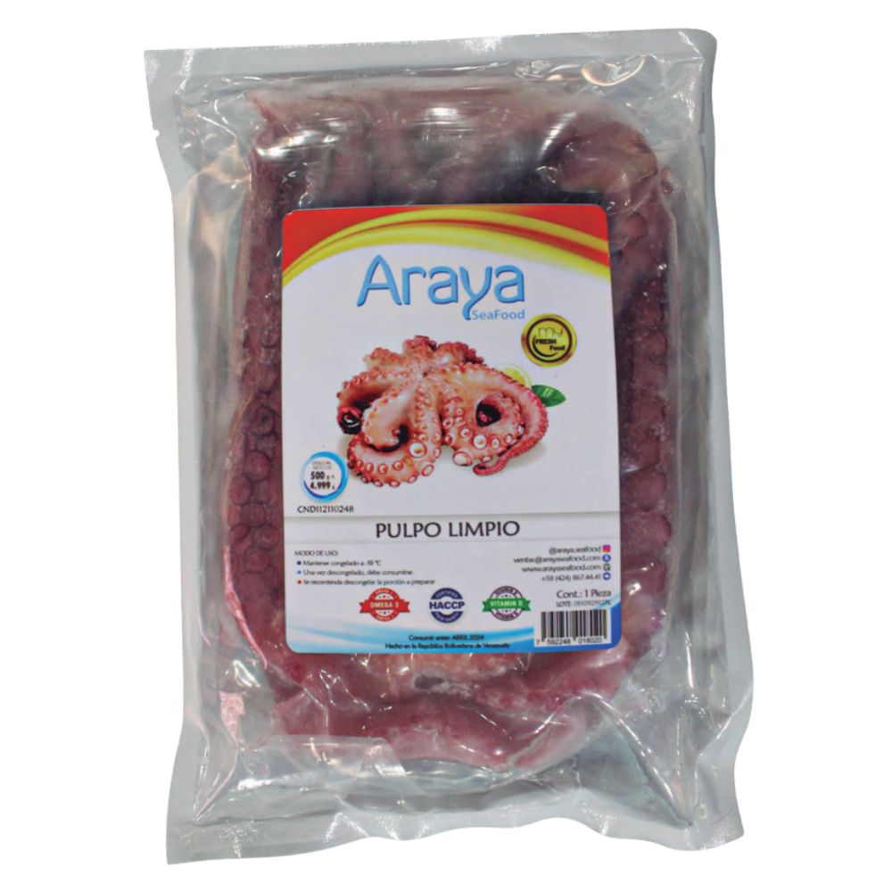 Araya Pulpo Limpio 1 Kg