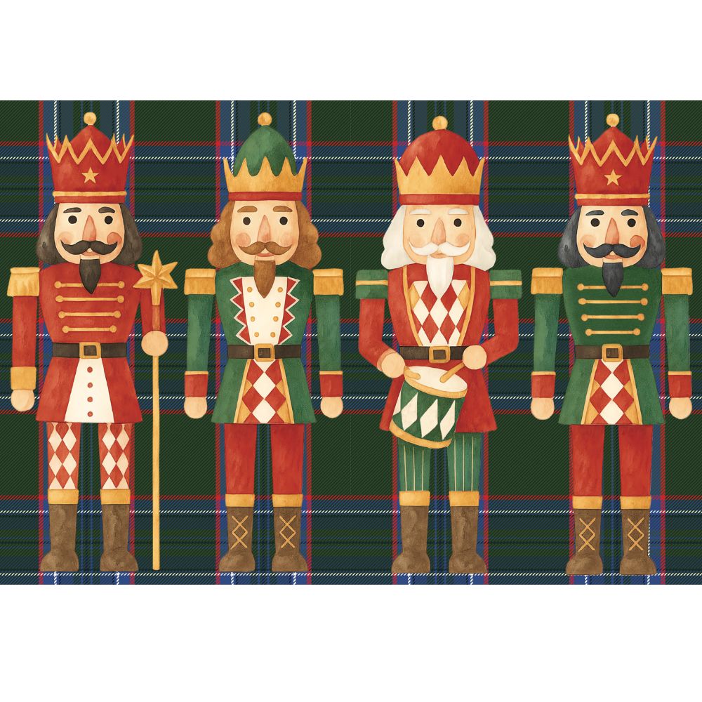 Block de 52 Individuales Marianella Morrison de Papel Dividu Merry Xmast 2025