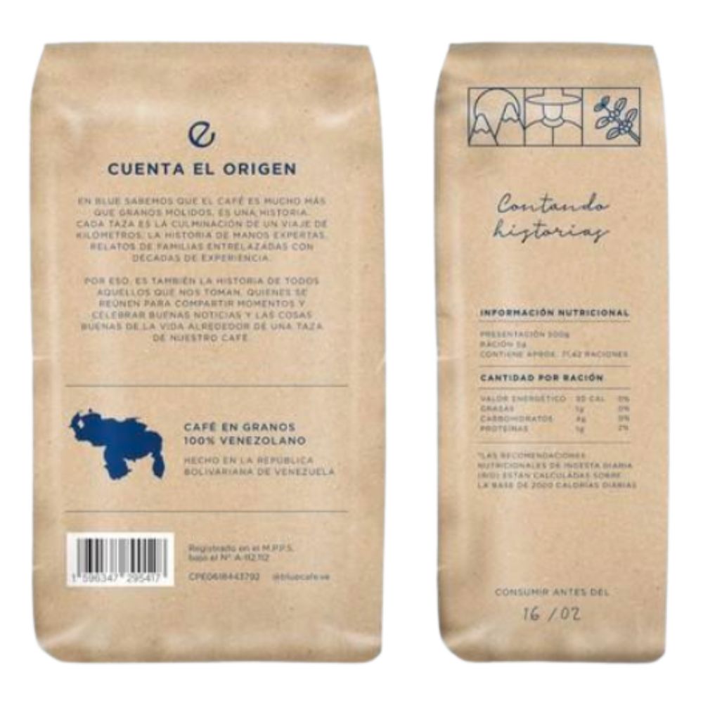 Blue Cafe Molido Indigo 500gr