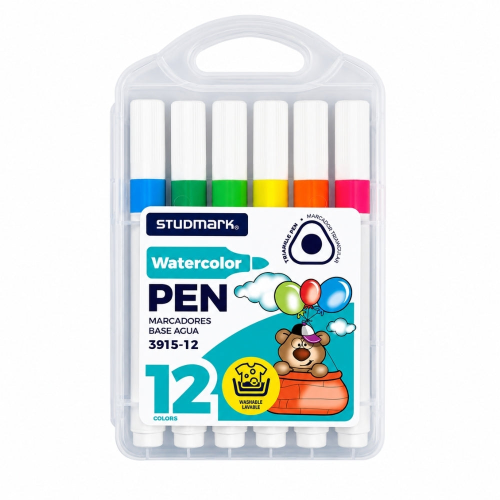 Studmark Marcadores Base de Agua 12 Colores