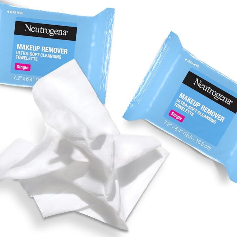 Neutrogena Makeup Remover Caja 20 und Ultra Soft Cleansing Toallitas Towelettes Singles 18.5x16.5cm
