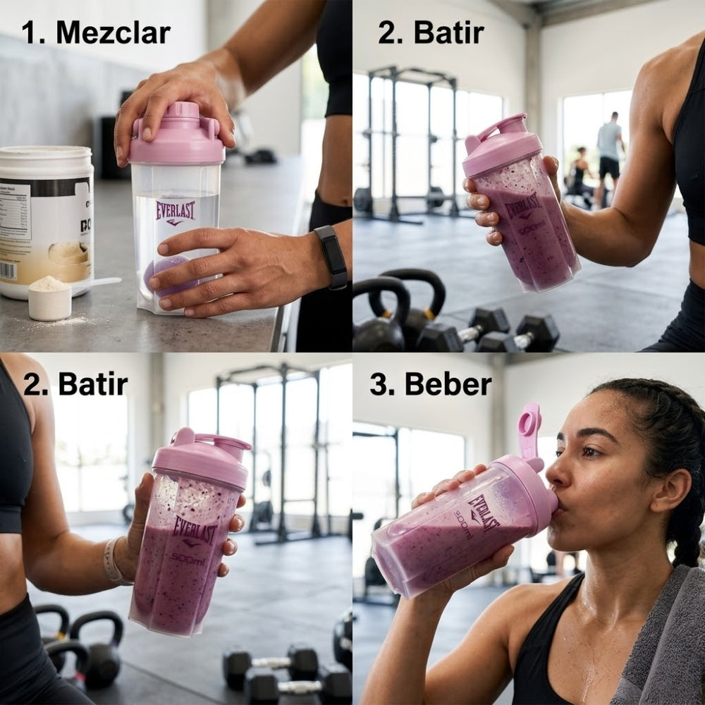 Everlast Botella Shaker Color Purple 500ml
