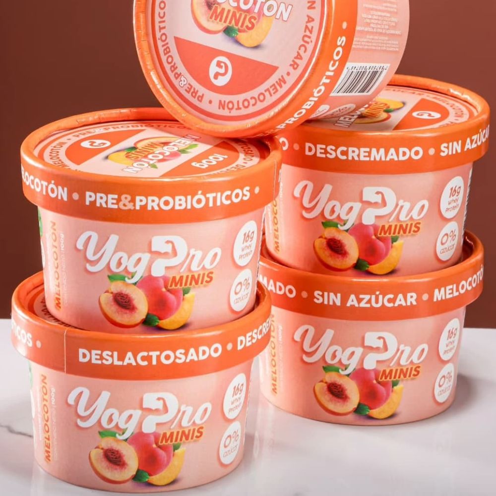 ¡Nuevo! Yog Pro Descremado- Deslactosado Melocoton 100gr