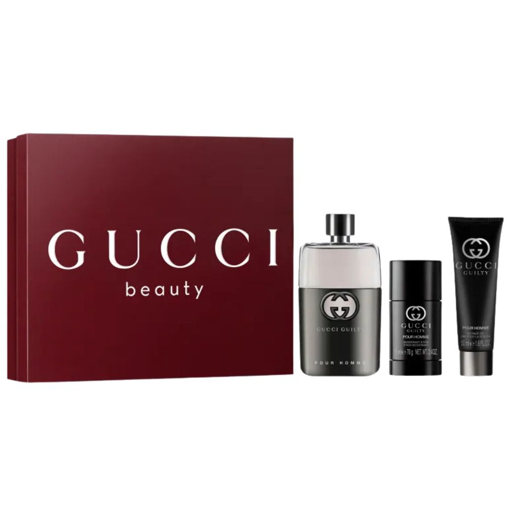Gucci Guilty Set Eau De Toilette For Men 3 Und