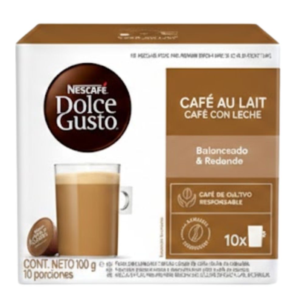 Nescafe Dolce Gusto Aut Lait 10 Capsulas 100gr
