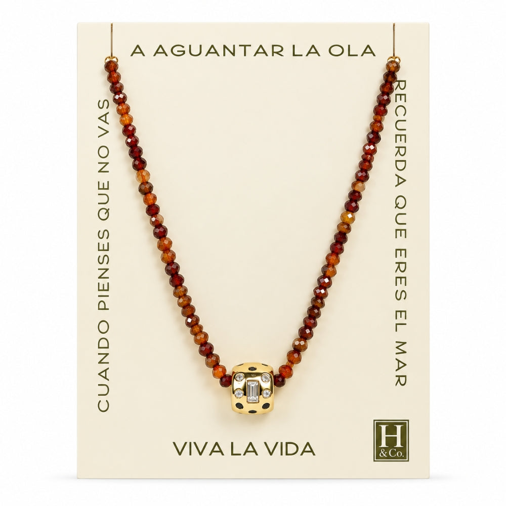 H&Co Collar Para Damas Kairos Deep Ambar