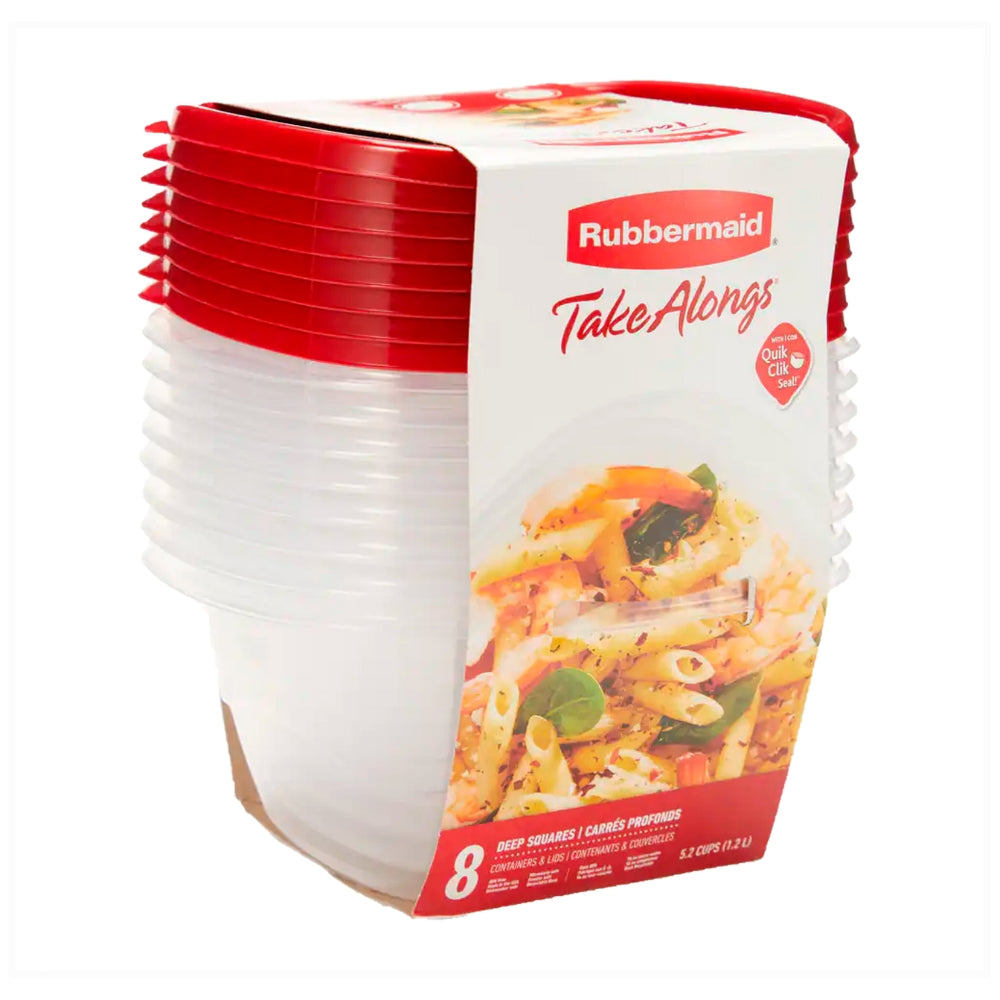 Rubbermaid Take Alongs Set De Envases 16 Piezas Cuadradas 1.253 mL