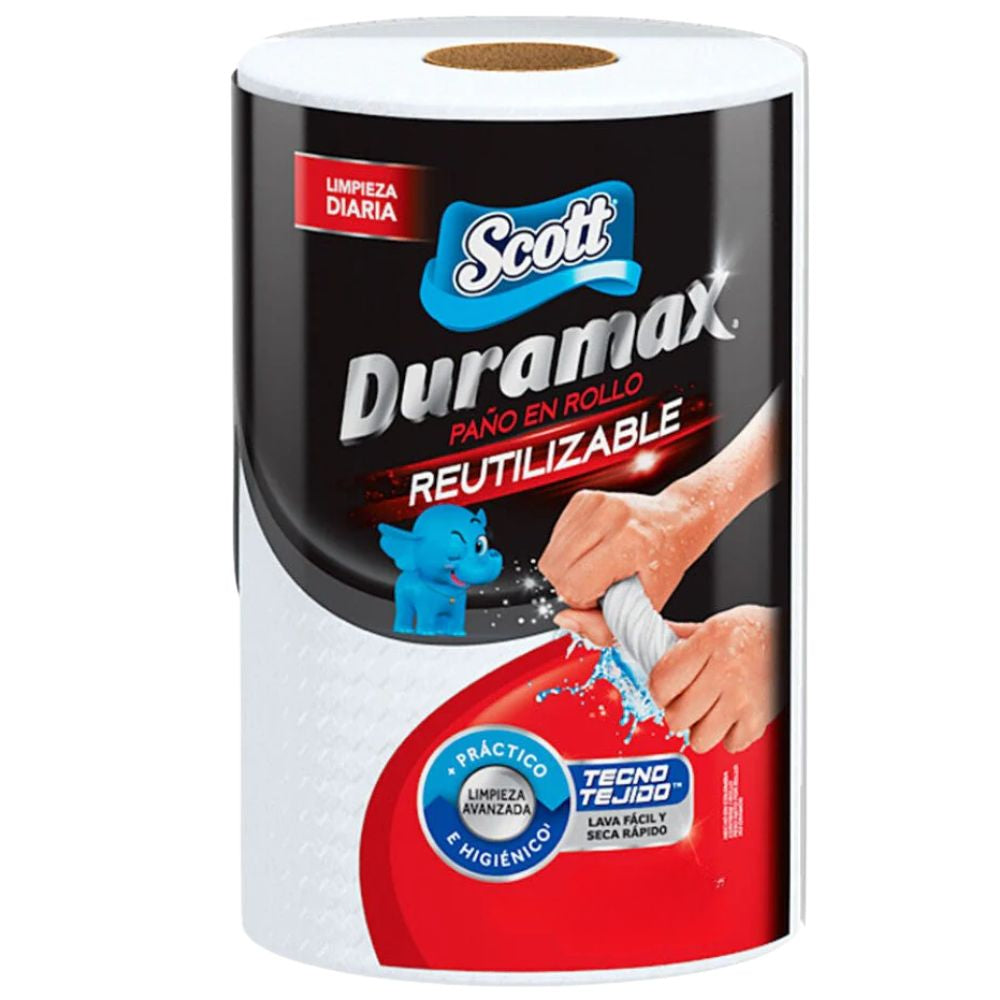 Toallin Scott Duramax Papel Absorbente Reutilizable 20,1 x 21,5cm 52 Paños