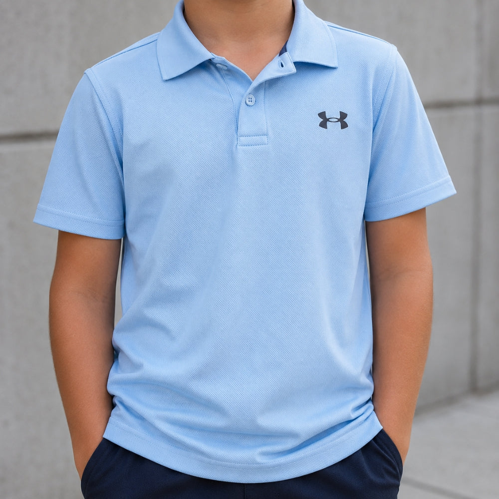 Under Armour Franela Para Niños Performance Polo Color Horizon Blue