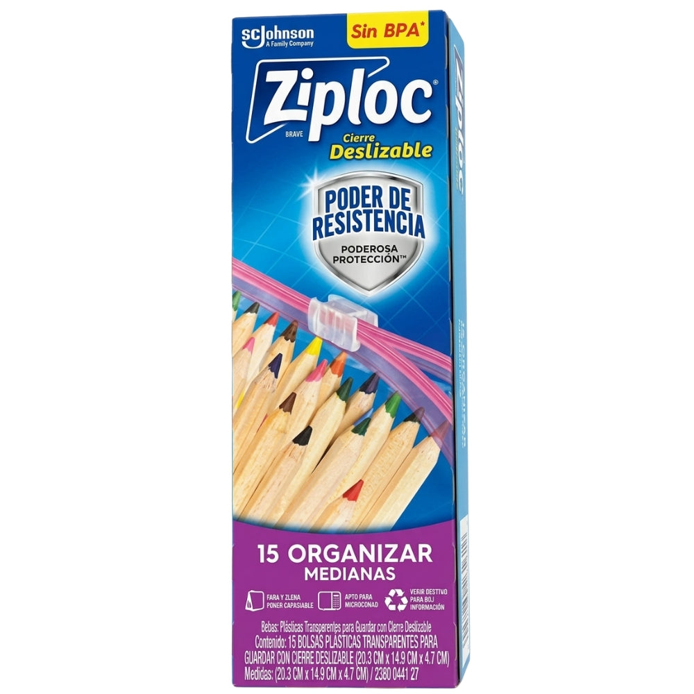 Bolsas Ziploc Organizar Mediana Slider 15und