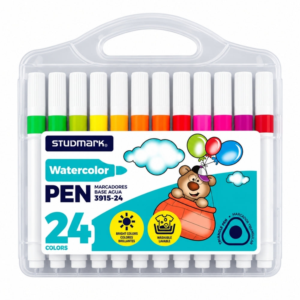 Studmark Marcadores Base de Agua 24 Colores