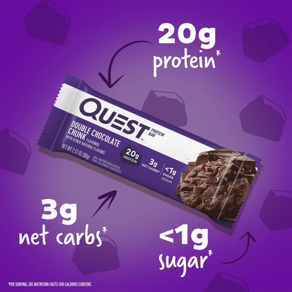 Barra Quest Double Chocolate Chunk Protein Bar 1 Und