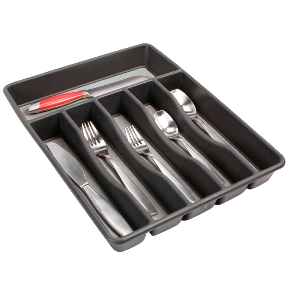 Rubbermaid Organizador De Cubiertos Antideslizante Negro