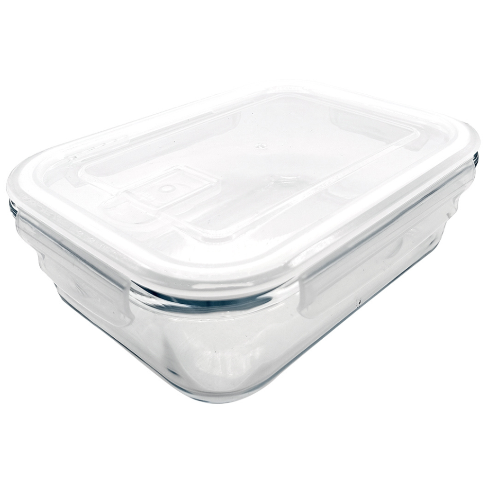 Alfa Hogar Conservador Hermético De Vidrio Con Tapa Plástica Y Divisores 1.040ml