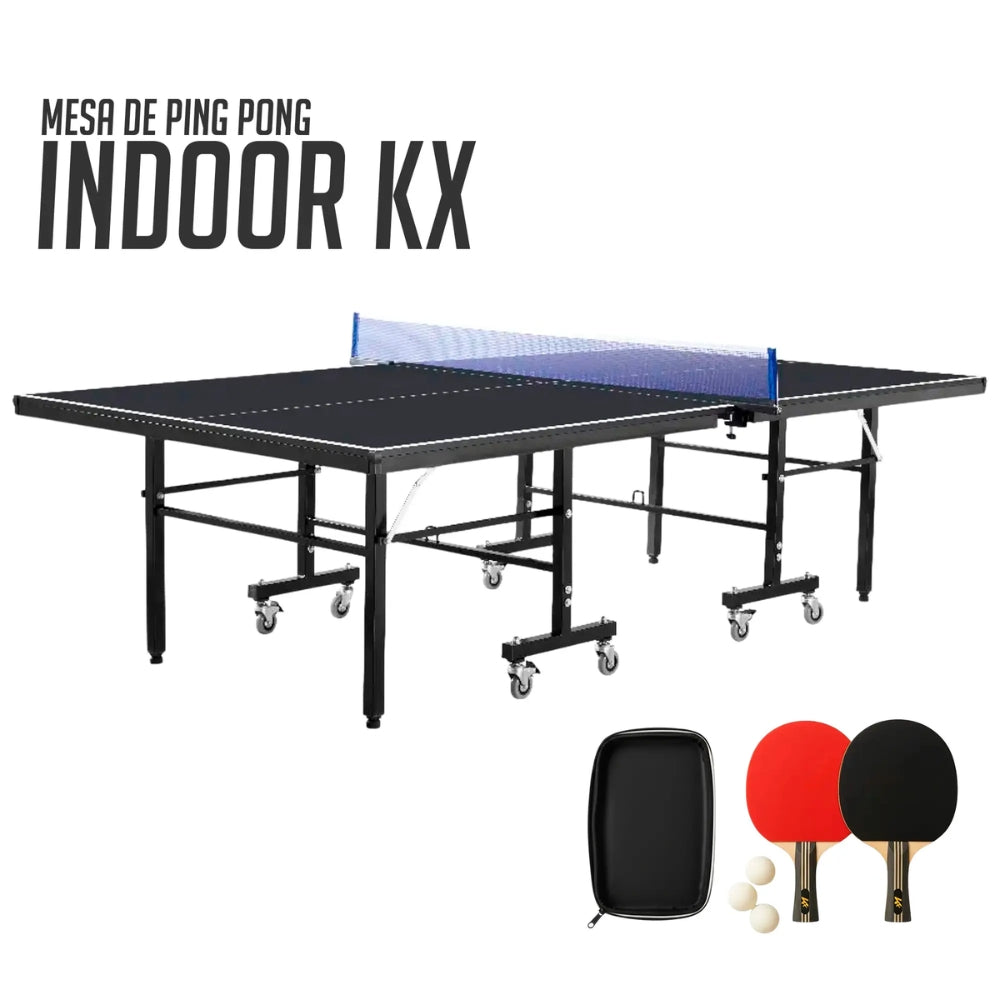 KX Mesa De Ping Pong Indoor 18mm Con Accesorios