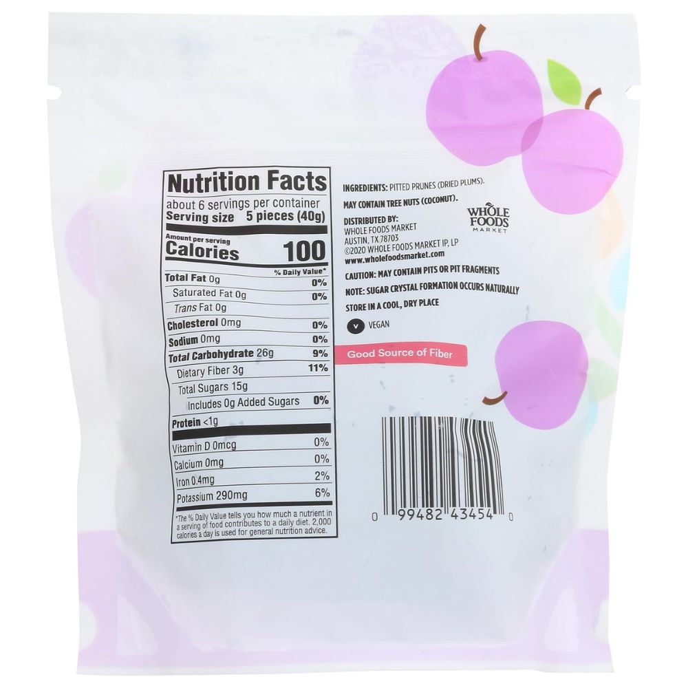 365 Whole Foods Market Ciruelas sin Huesos 227g