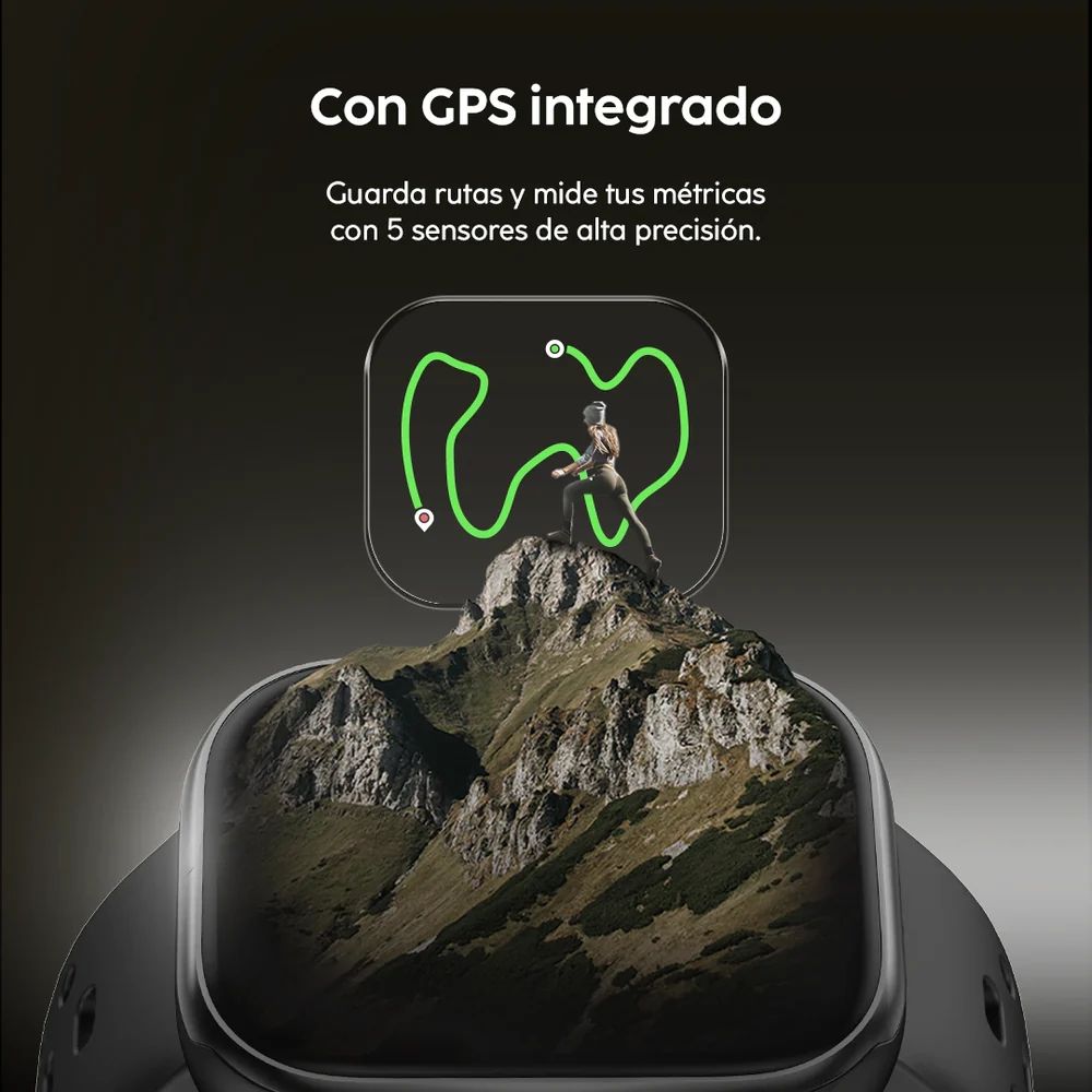 Cubitt Reloj Viva Pro 2 Con Bluetooth, Amoled, GPS y Salud Integrada Mocha Brown