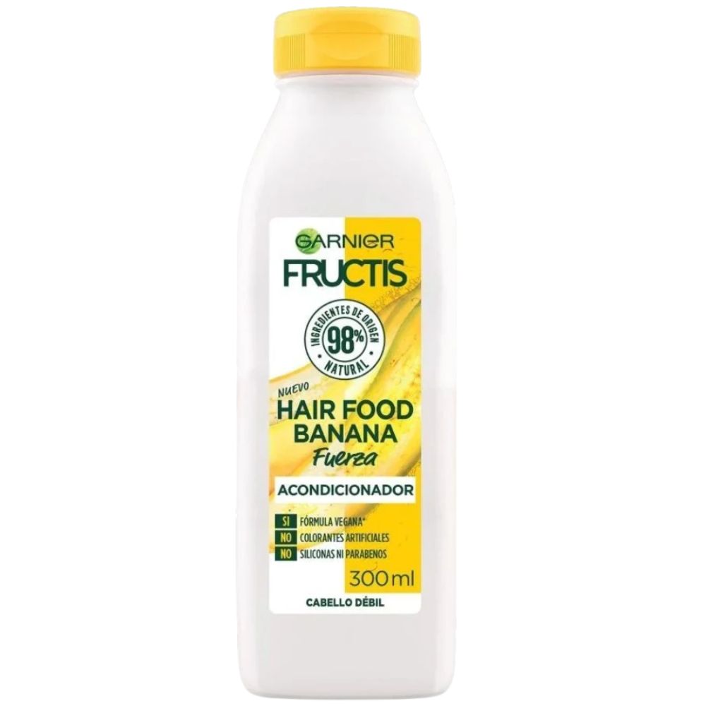 Garnier Fructis Banana Hair Food Fuerza Cabello Debil 300ml