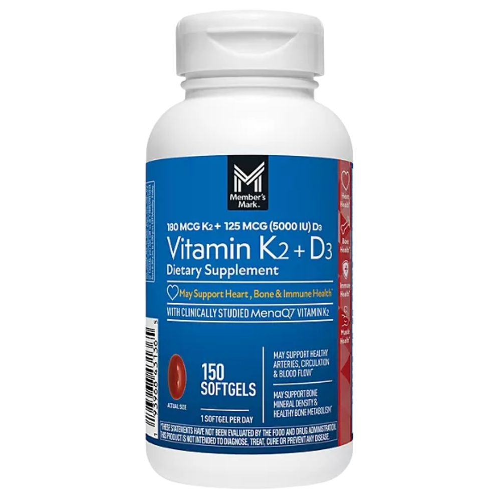 Vitamin K2 +D3 Member's Mark  150 Softgels