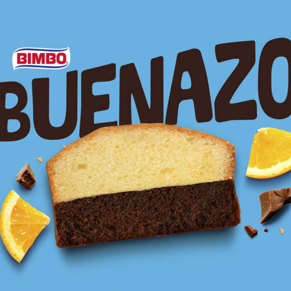 Bimbo Panque Buenazo Panque Sabor a Naranja y Semicubierta sabor a Chocolate 60gr