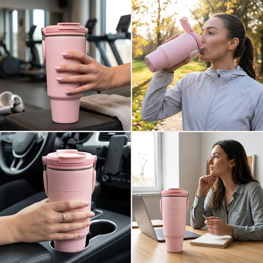 Everlast Vaso Termico Tumbler H2O Color Pink 900ml