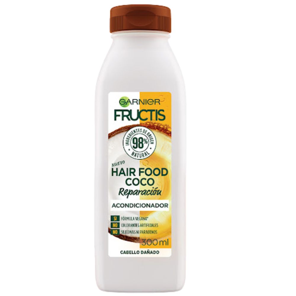 Garnier Fructis Acondicionador Hair Reparador Coco 300ml Cabello Dañado