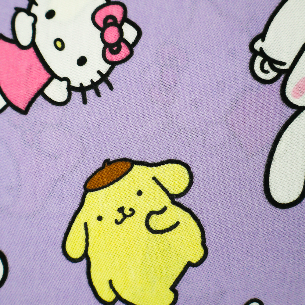 Hello Kitty and Friends Tee & Short Pijama Set Lila