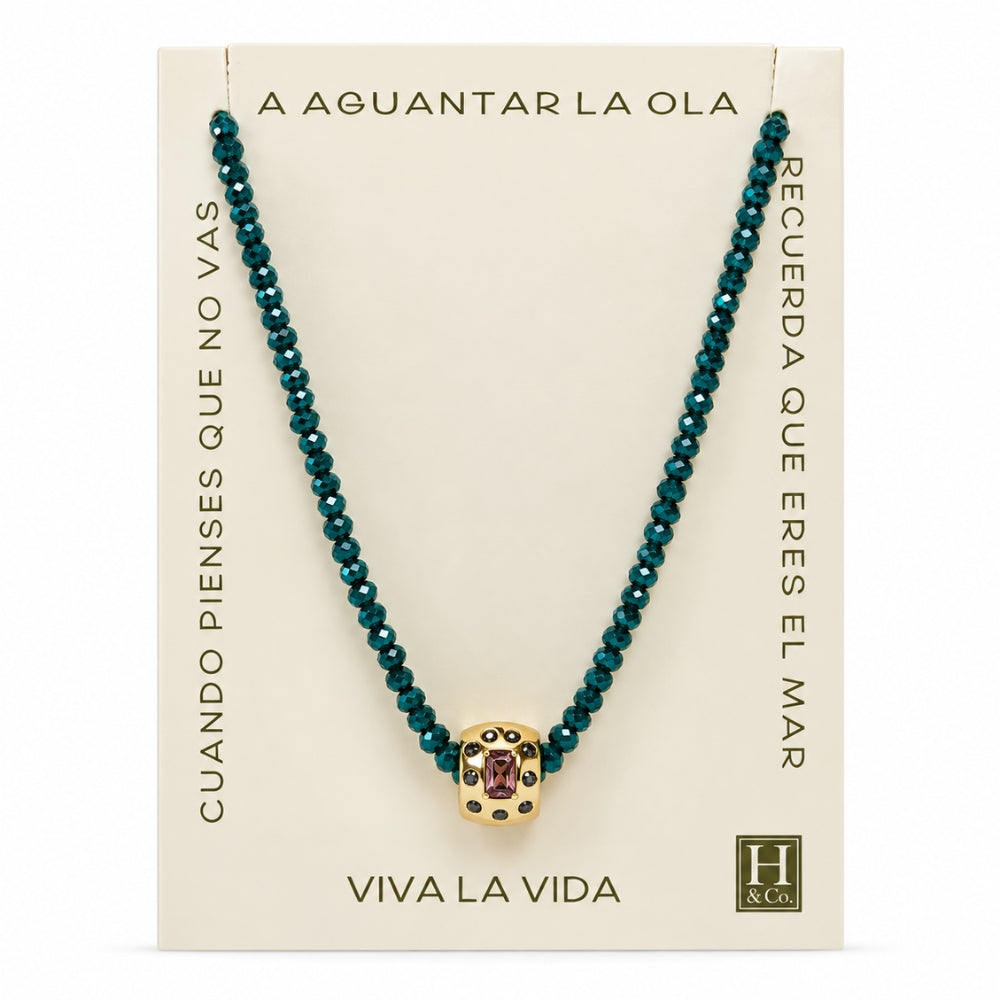H&Co Collar Para Damas Kairos Turquesa