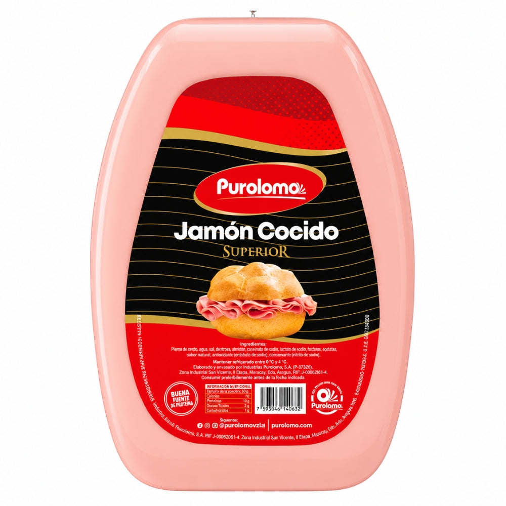 Puro Lomo Jamón Cocido 96% Superior 2 Opciones