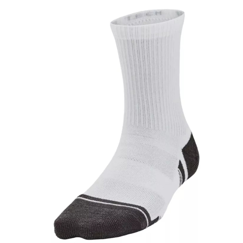 Under Armour Medias Deportivas Para Niños  3 Pack Color Blanco