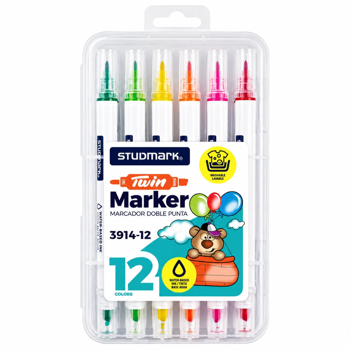 Studmark Marcadores Doble Punta 12 Colores