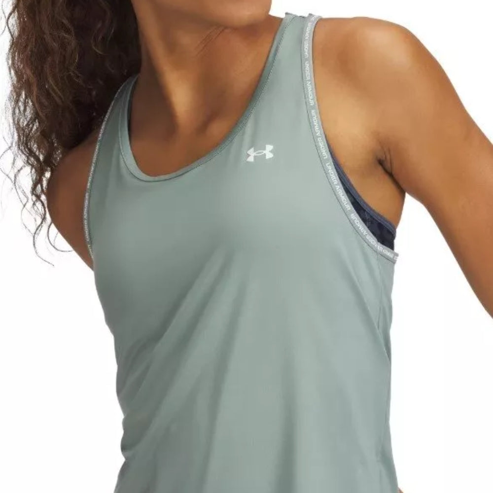Under Armour Top Deportivo Transpirable Para Damas Color Silica Green