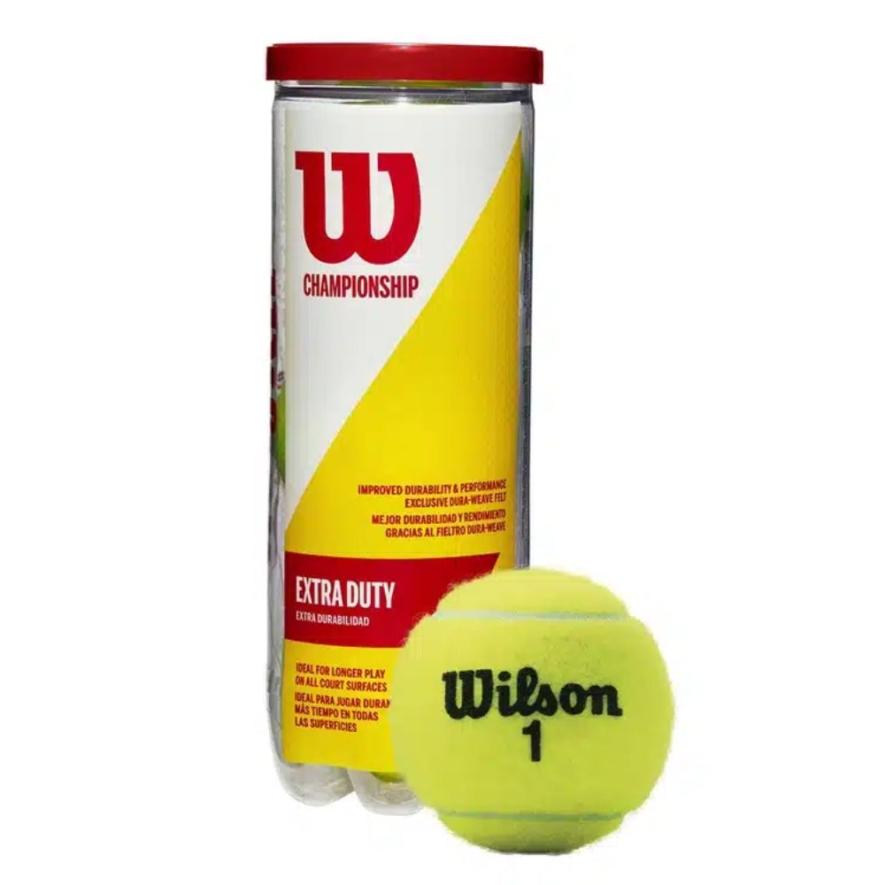 Wilson Pelotas De Tennis Championships Extra Duty (T1001) 3Und