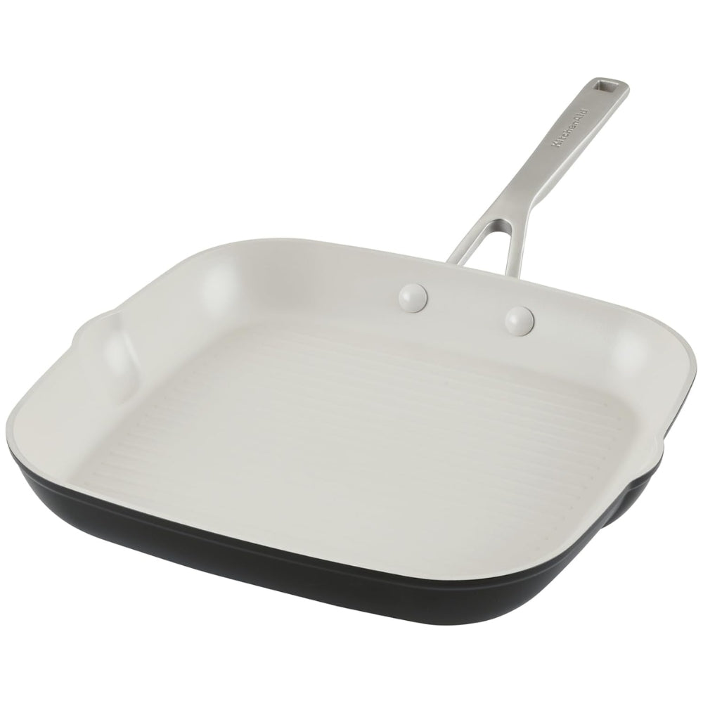 KitchenAid Sarten Antiadherente de Cerámica Cuadrado 11,25" Color Negro
