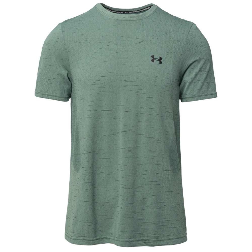 Under Armour Franela Manga Corta Para Caballeros Vanish Seamless SS Silica Green