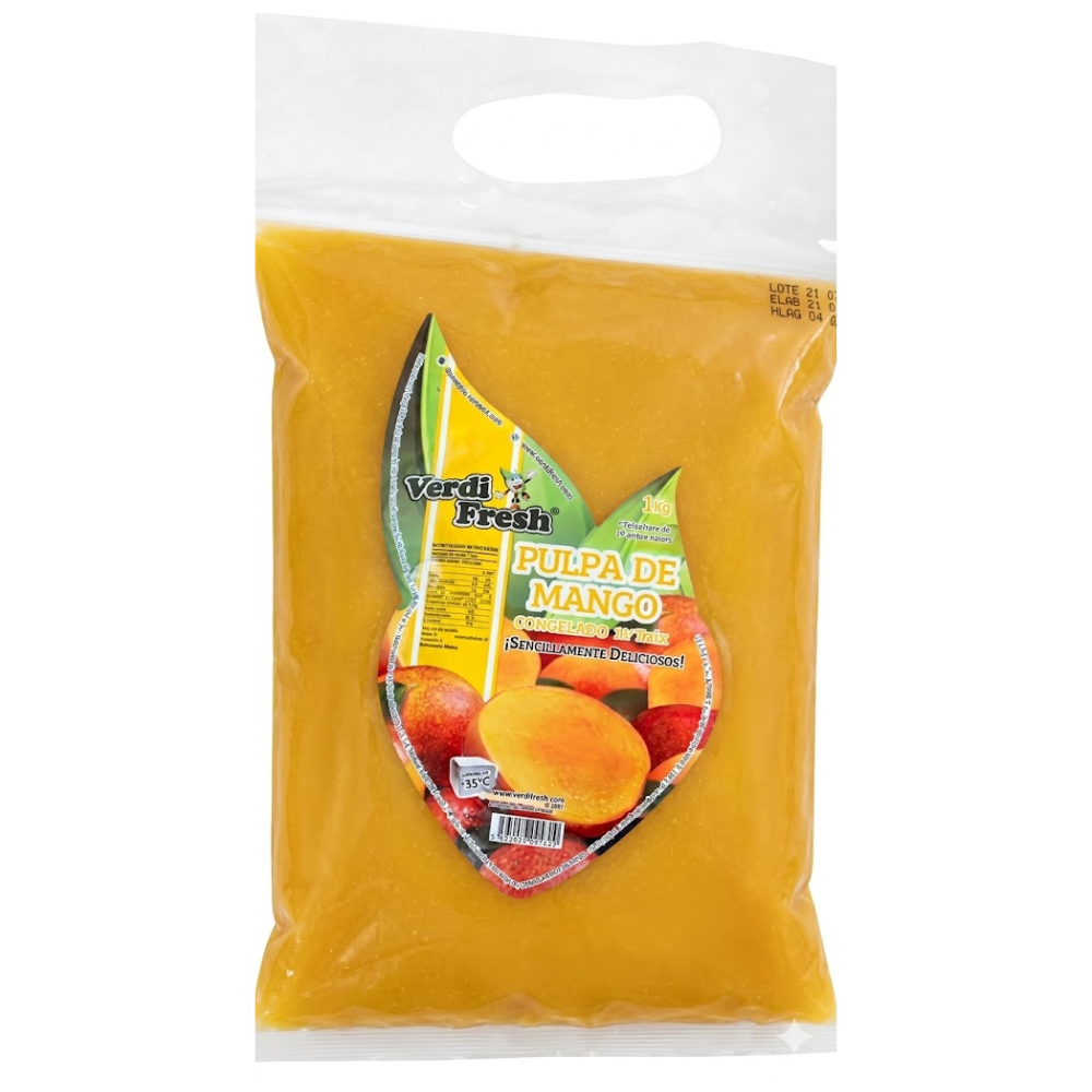 Verdi Fresh Mango en Pulpa Congelado 1 Kilo