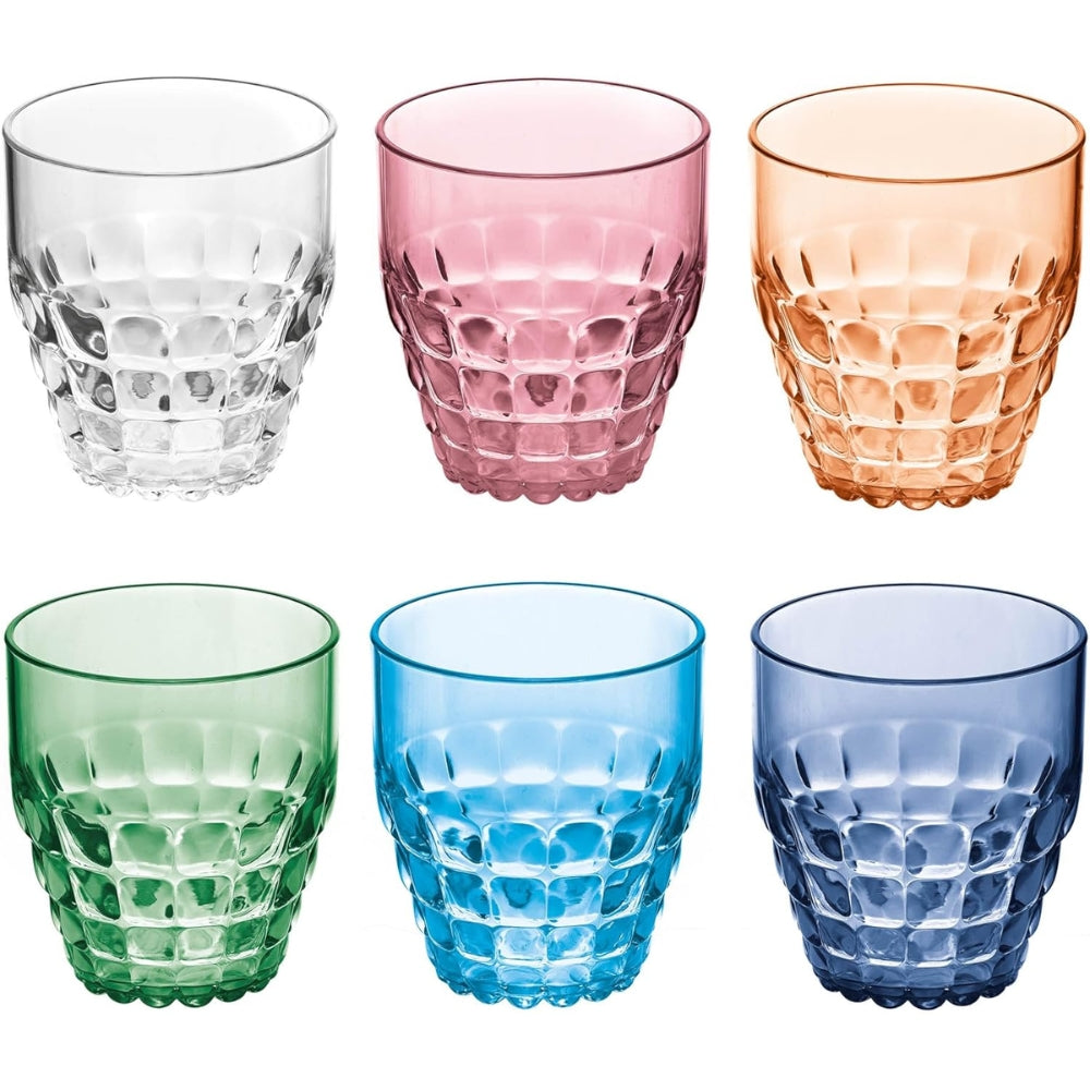 Guzzini Set De 6 Vasos Tiffany Low Colores Varios
