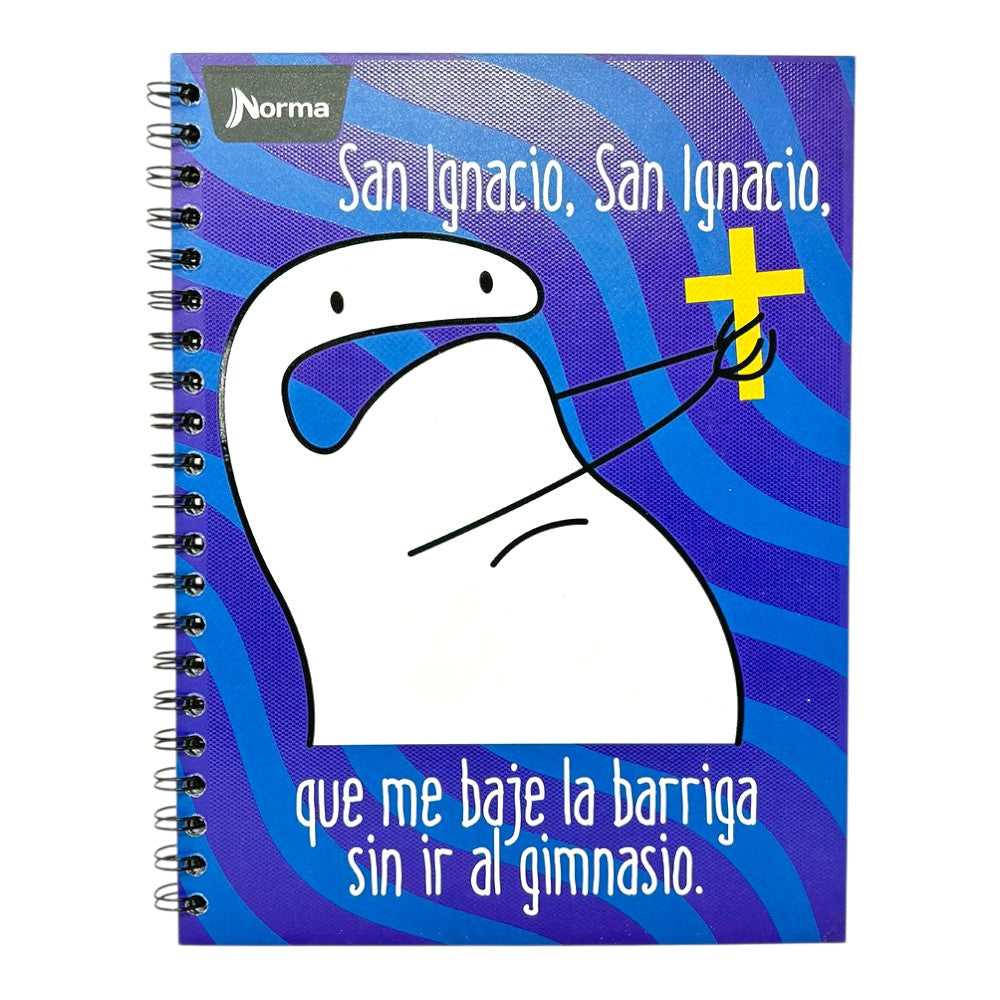 Norma Cuaderno Argollado Memes 4 Materias 100 Hojas Con stickers Diseños Surtidos