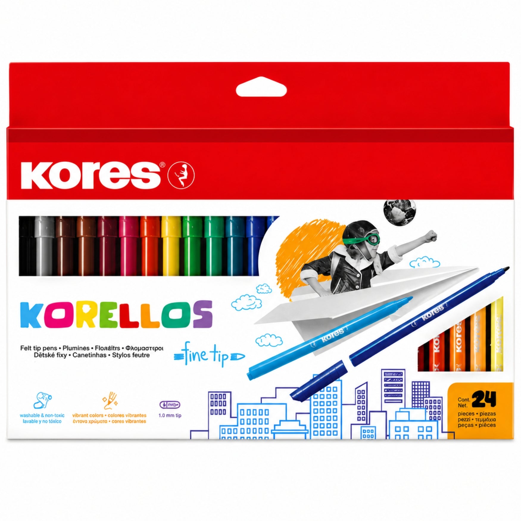 Kores Marcadores Korello Estandar 24 Und