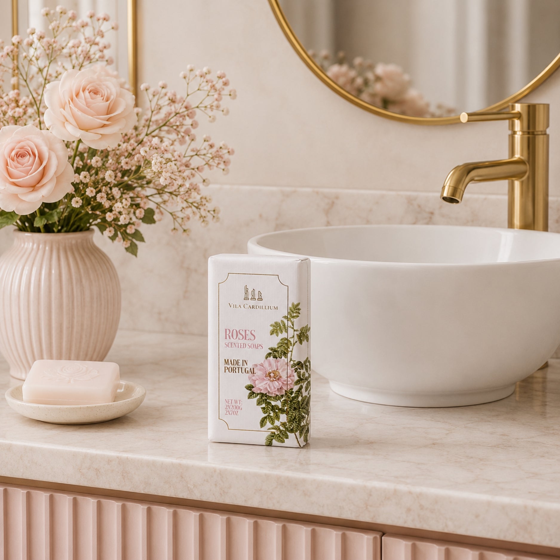Vila Cardillium Jabon de Barra Roses Pack 2 Und