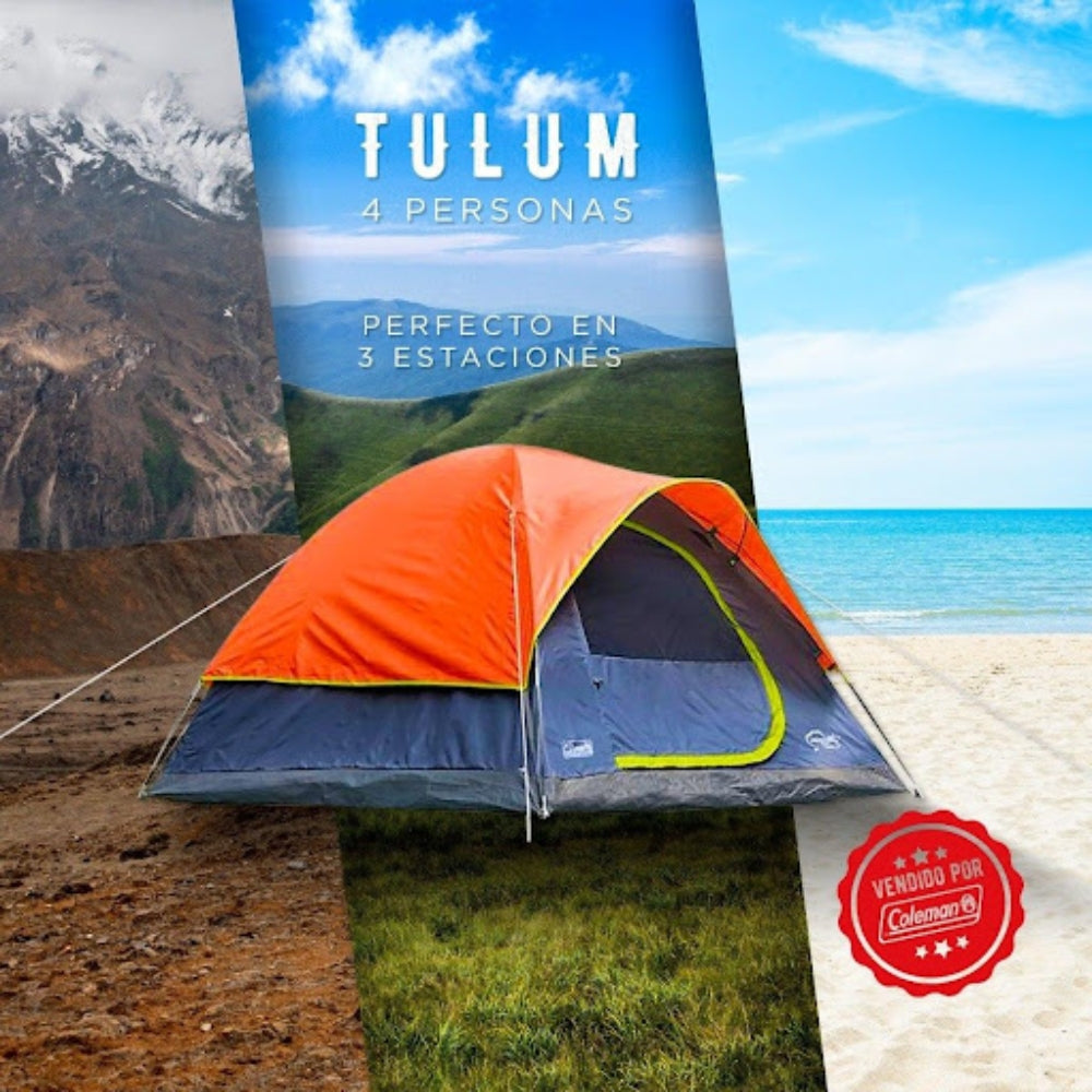 Coleman Carpa Tienda De Campaña Tulum Dome 4P