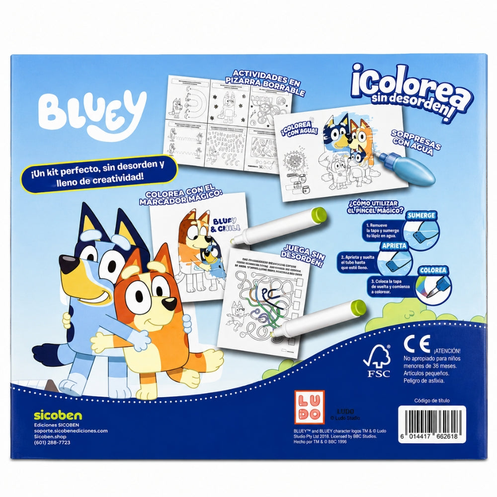 Set de Actividades 4 en 1 Sicoben Bluey