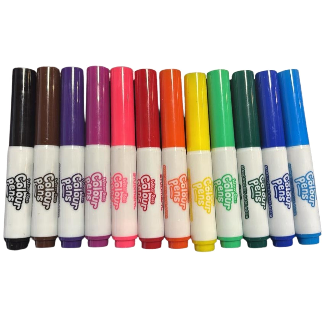 Studmark Marcadores Gruesos Base Agua 12 Colores