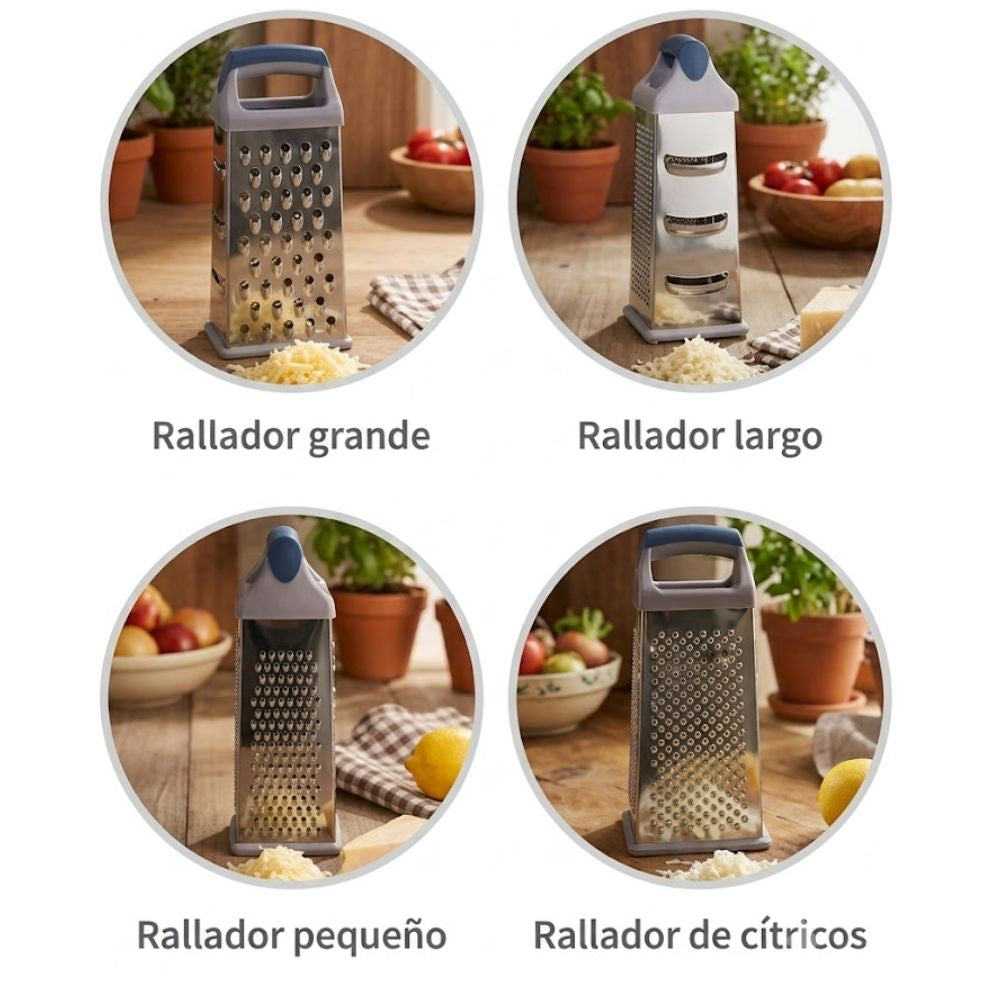 Alfa Hogar Rallador Multiuso 4 En 1 Smart