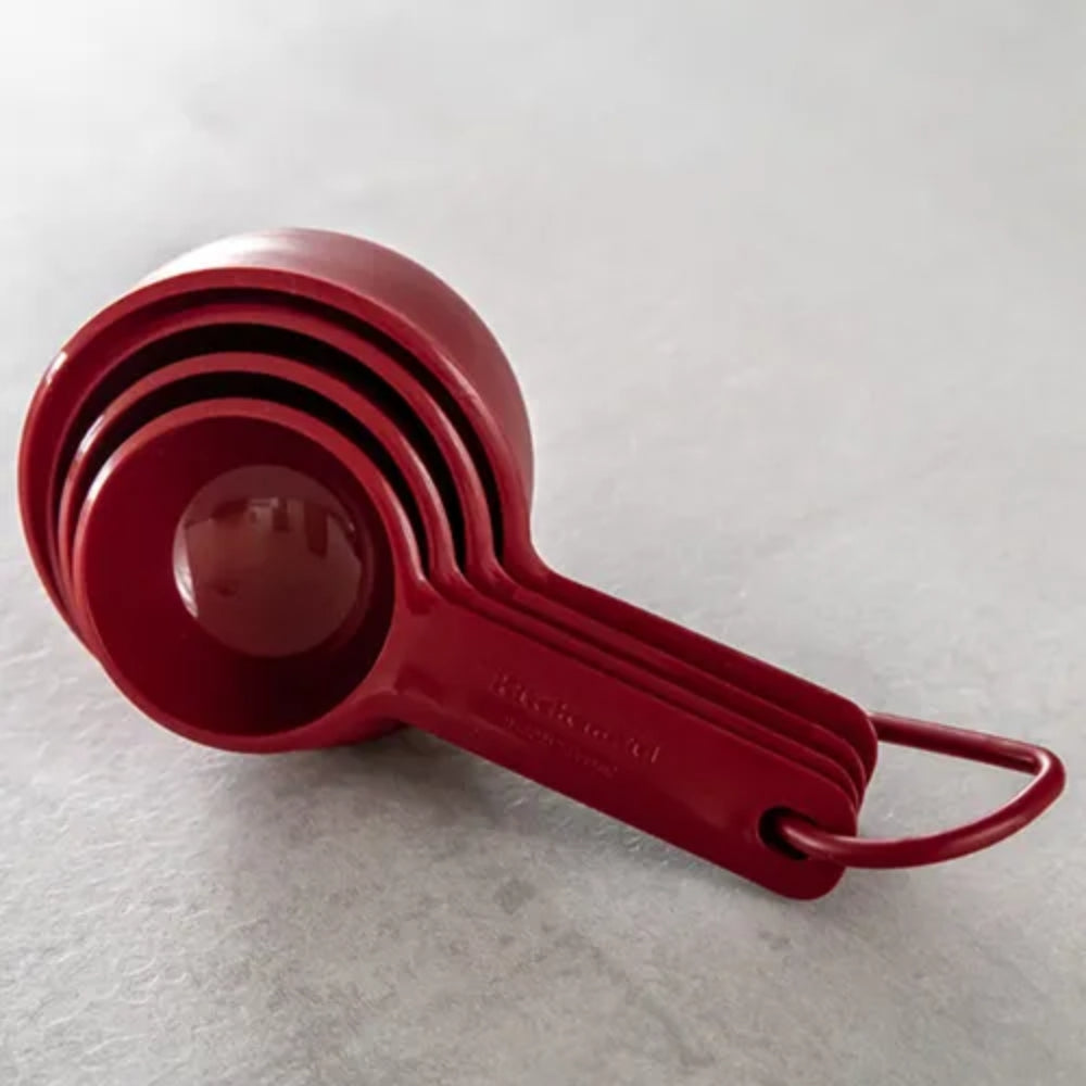KitchenAid Juego de 4 tazas Medidoras Color Rojo
